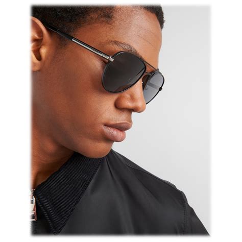 sunglasses with iconic metal plaque prada|aviator sunglasses prada.